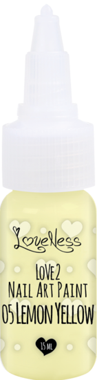 LoveNess | Love 2 Nail Art Paint Lemon Yellow 005