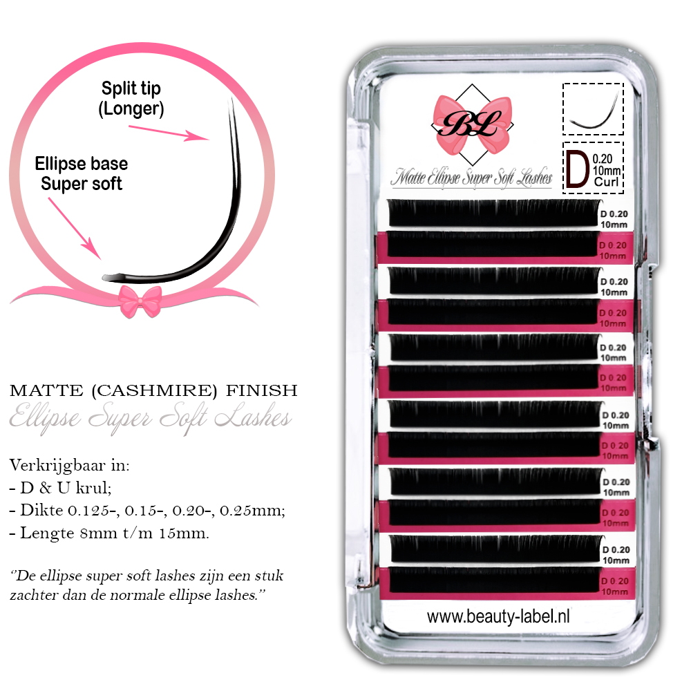 Beauty Label Super Soft Matte Ellipse (Split Tip) D Krul