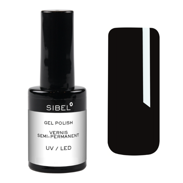 Sibel shades Gel Polish colour -  N°30 Midnight Black 14ml