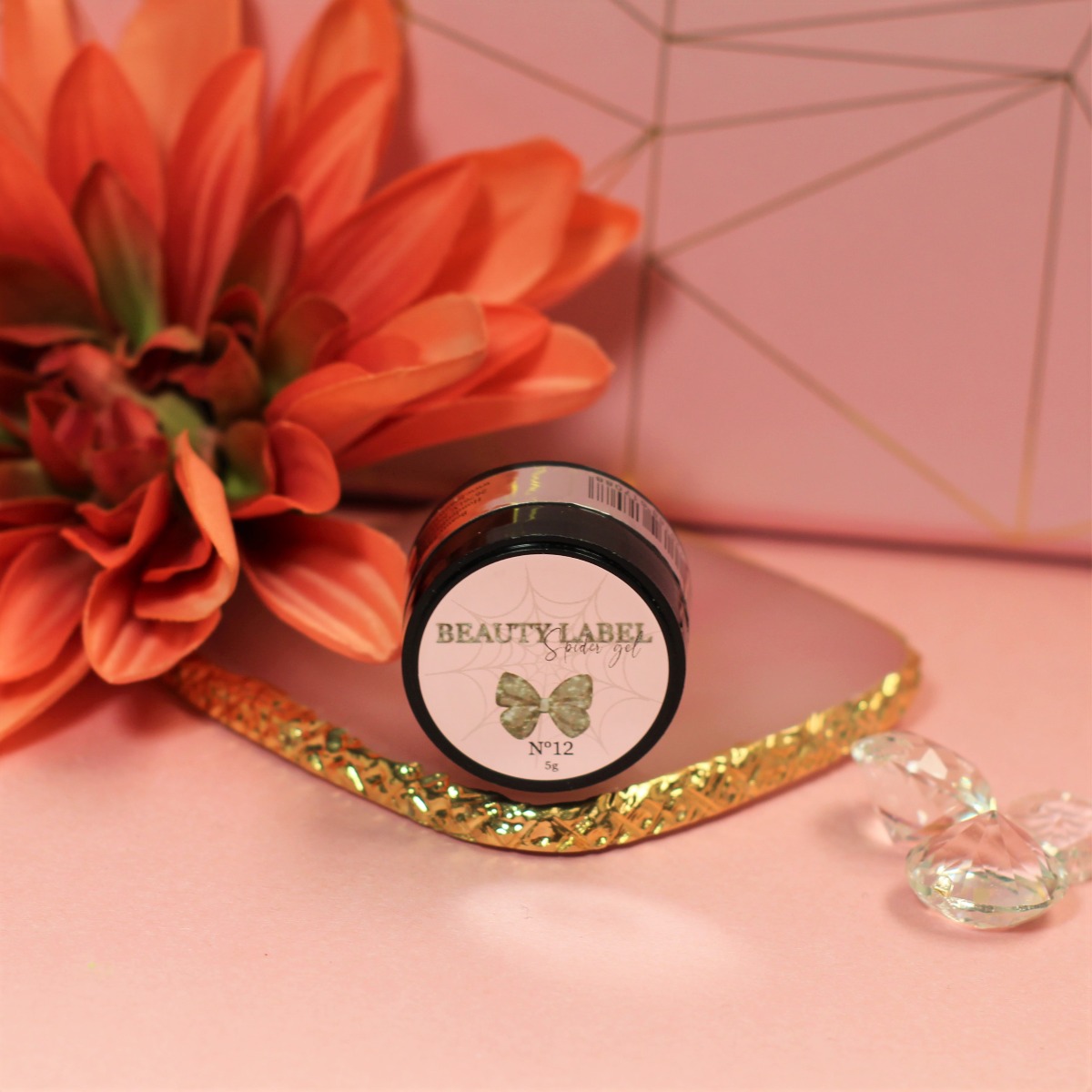 Beauty Label Spider Gel No.12 Goud glitter