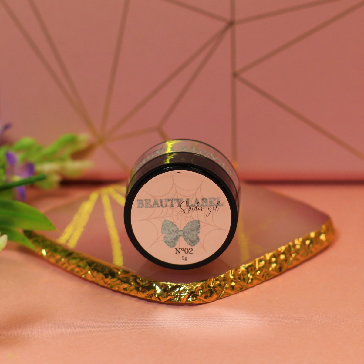 Beauty Label Spider Gel No.2 Zilver glitter