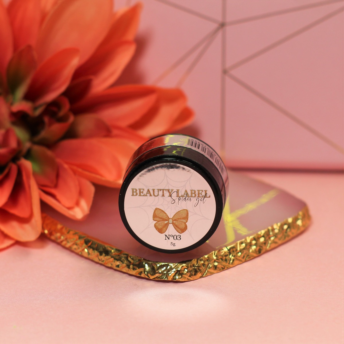 Beauty Label Spider Gel No.3 Goud glitter