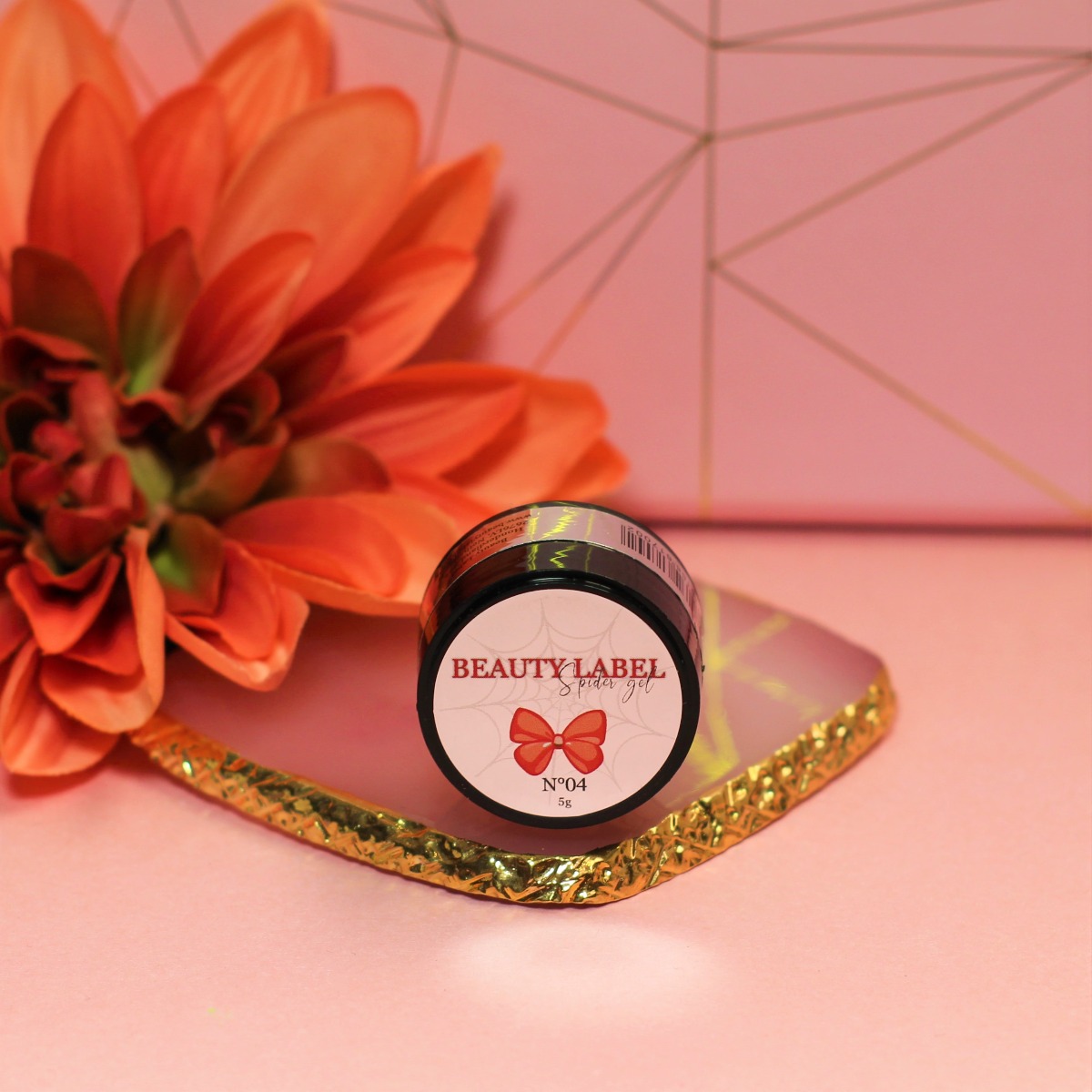 Beauty Label Spider Gel No.4 Vuur rood