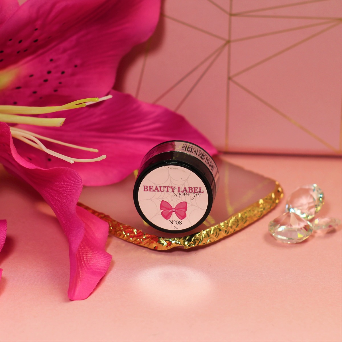 Beauty Label Spider Gel No.8 Roze
