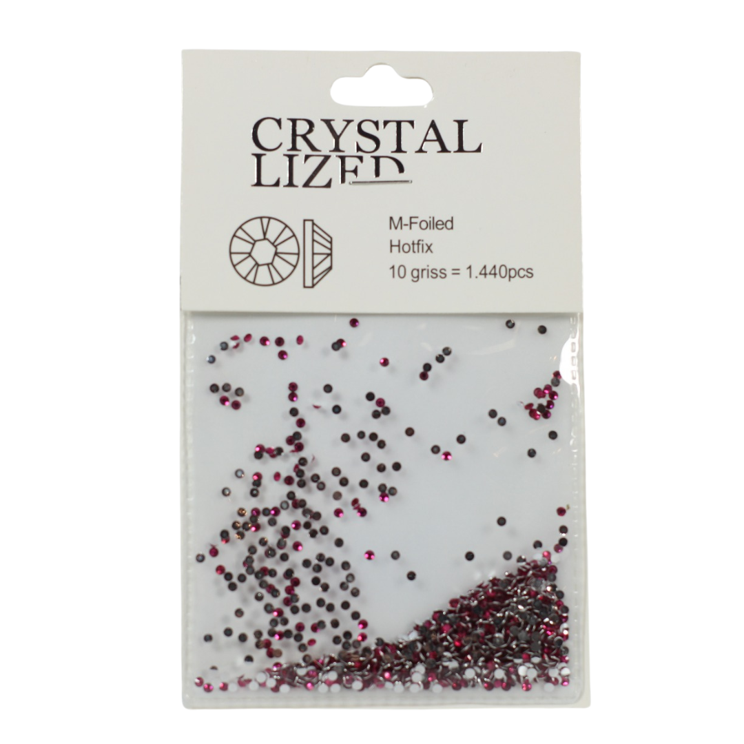 Crystal Lized Bordeaux pink size S 1440pcs