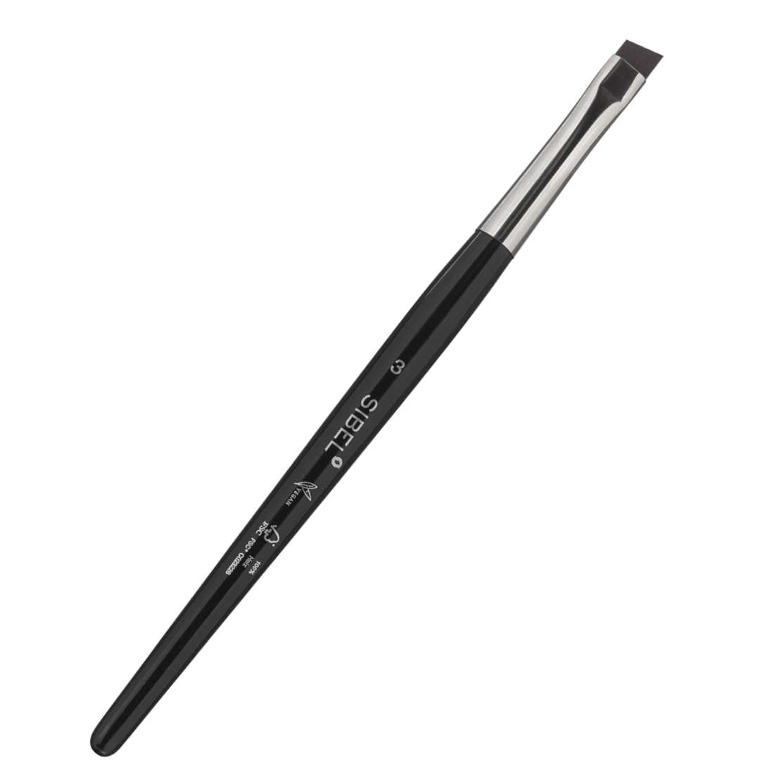 SIBEL Vegan Make-Up Brush Eyes Eyebrow Maat 3