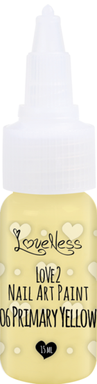 LoveNess | Love 2 Nail Art Paint Primary Yellow 006