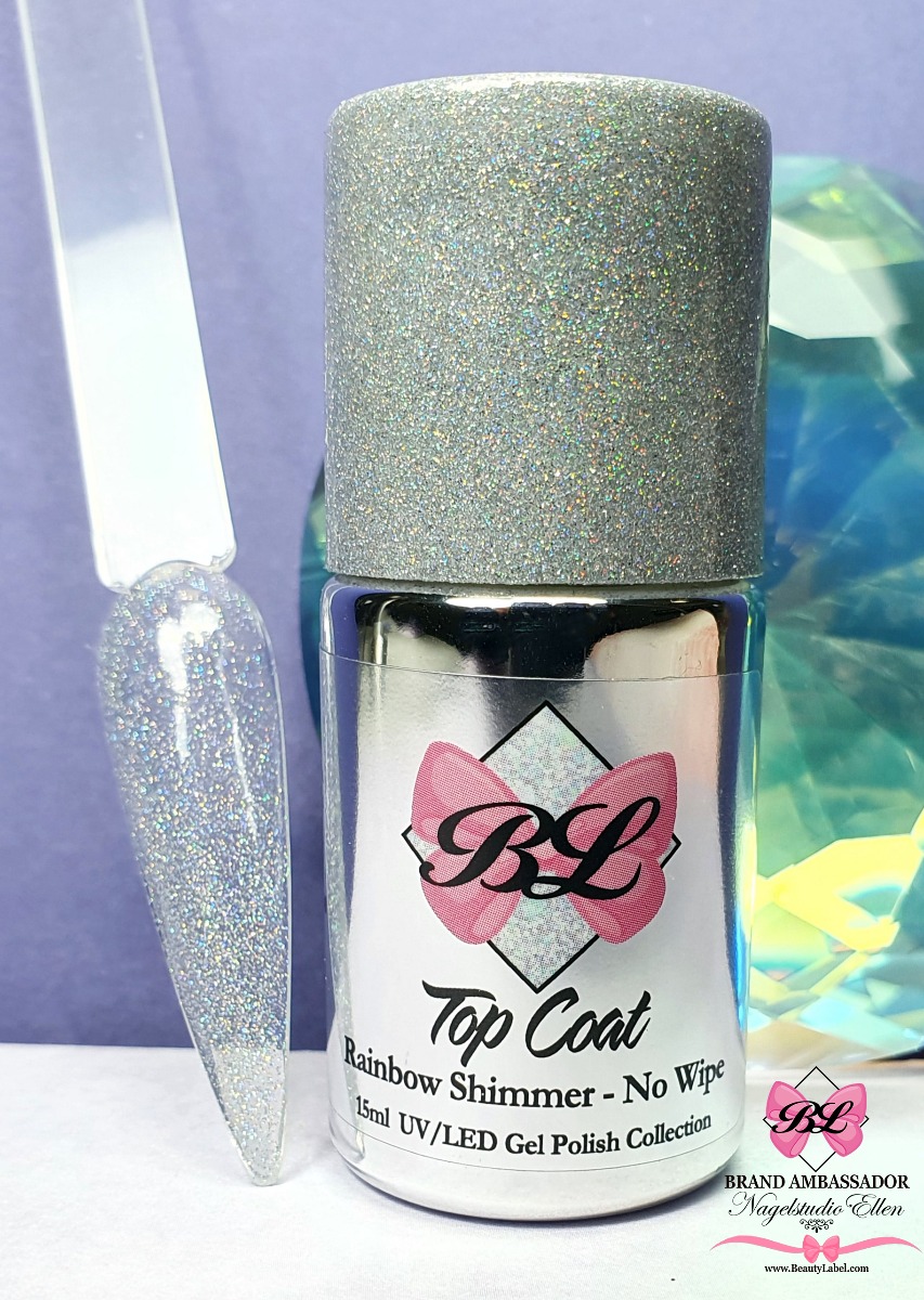 Beauty Label Top coat - Rainbow Shimmer - No wipe