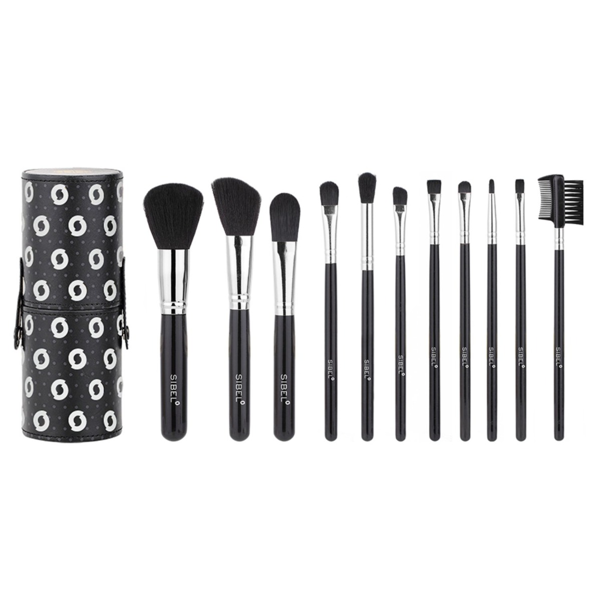Sibel cosmetic Brush set Black Swan 11 stuks
