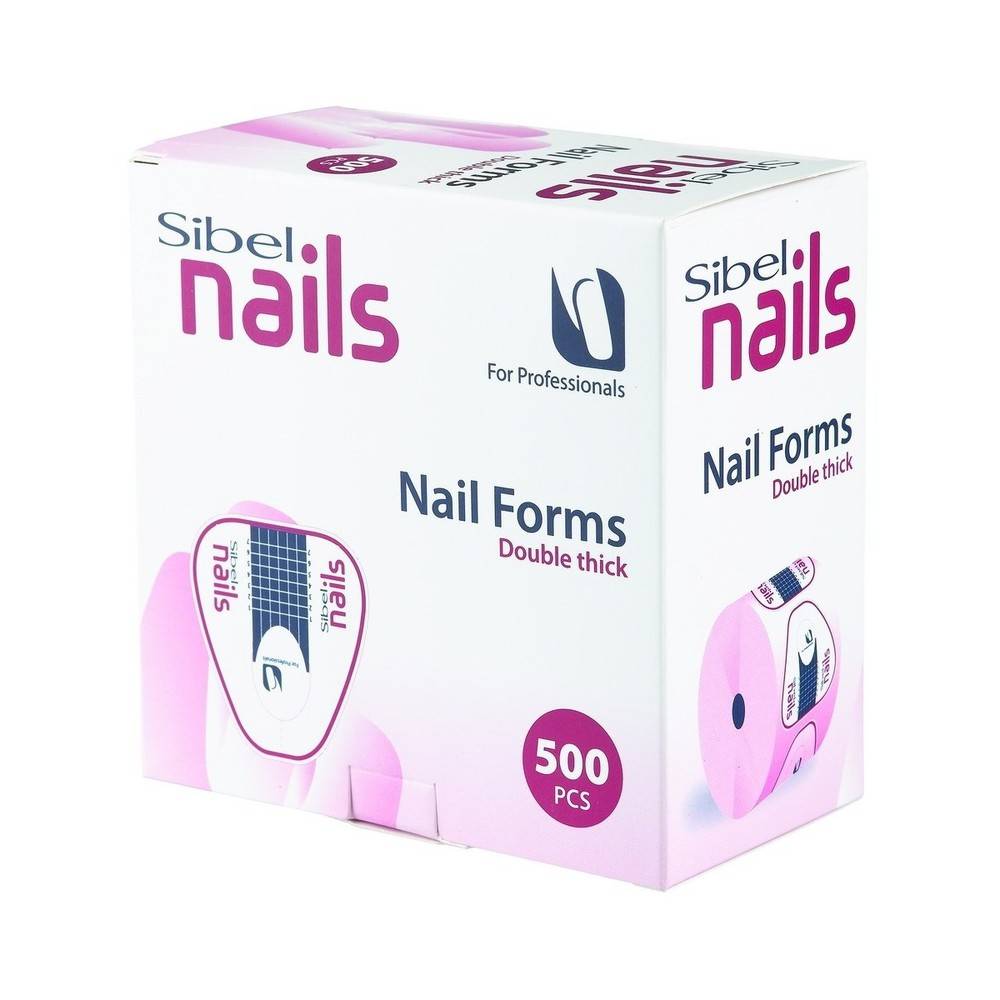 SIBEL Nail Forms Double Thickness 500pcs