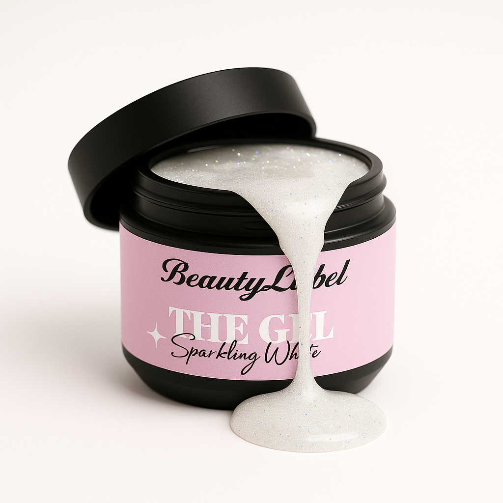 Beauty Label Builder Gel Sparkling White - 30g - TPO vrij