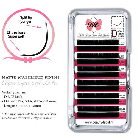 Beauty Label Super Soft Matte Ellipse (Split Tip) C krul 