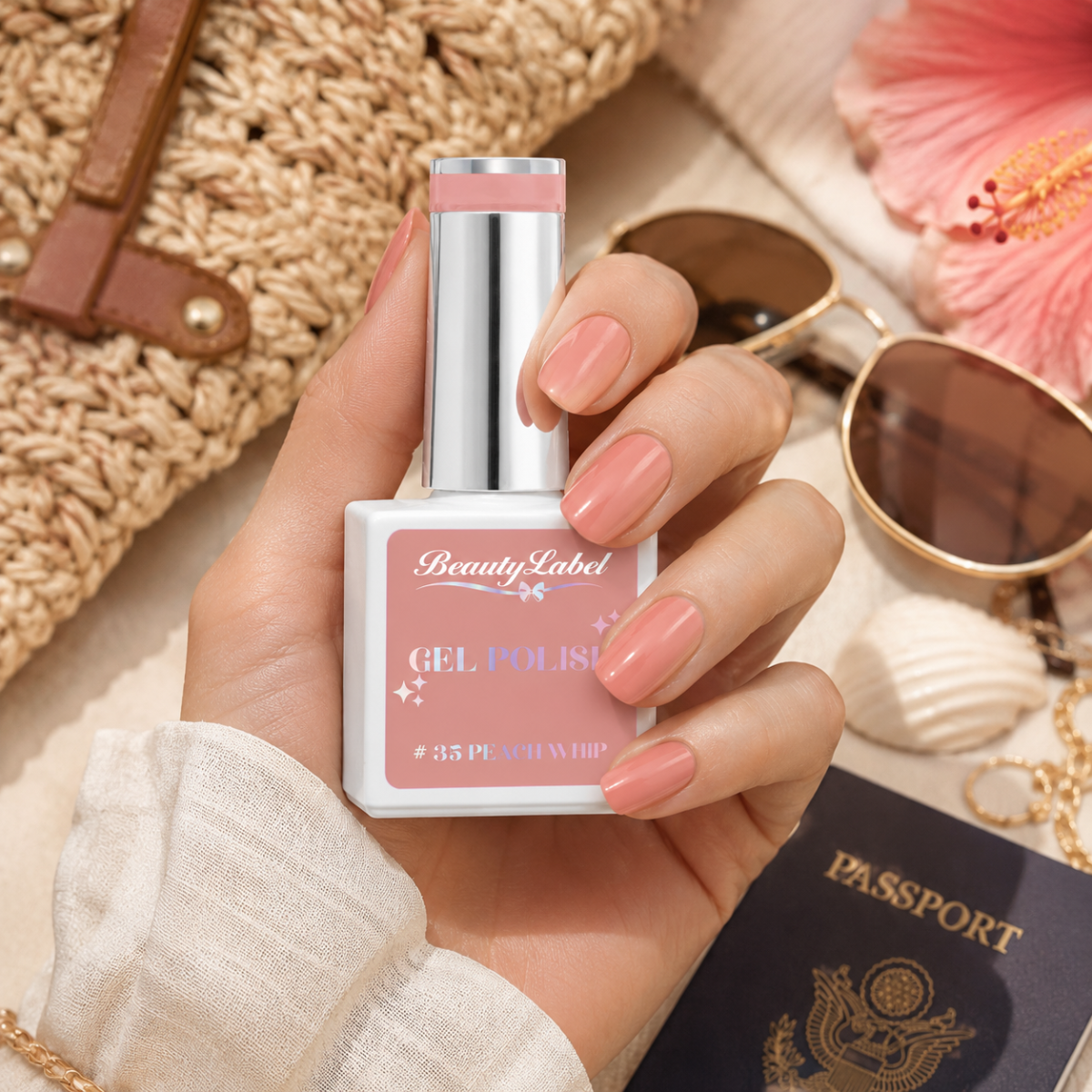 Beauty label Gelpolish #35  Peach Whip - TPO vrij